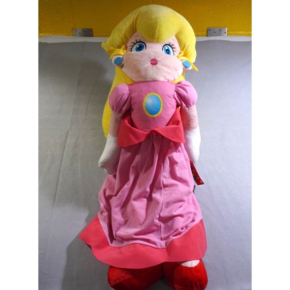 Princess Peach Plush 36” Large Jumbo Super Mario Nintendo 2023 Stuffed